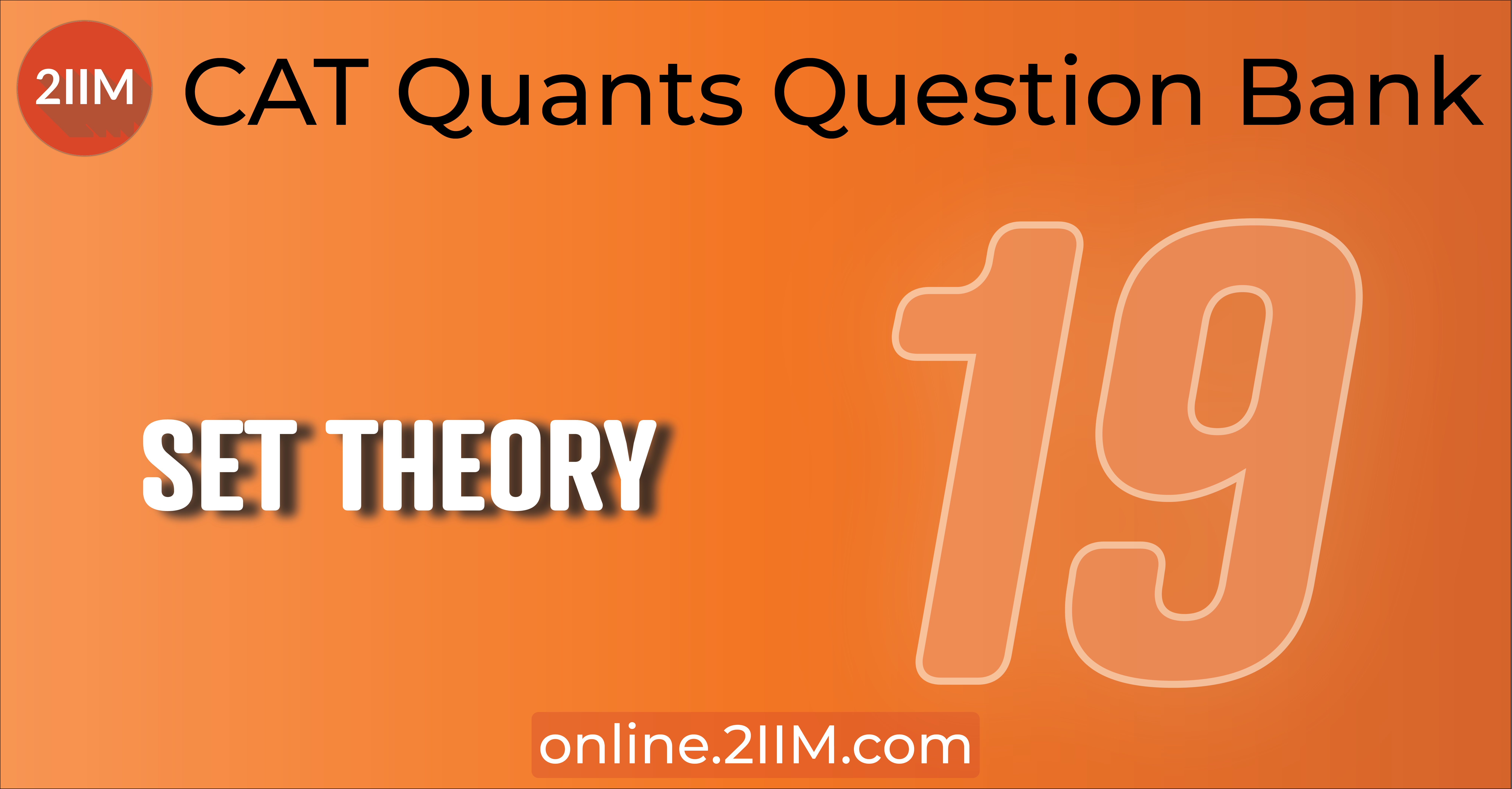CAT Questions Set Theory Questions Union And Intersection 2IIM CAT